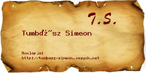 Tumbász Simeon névjegykártya
